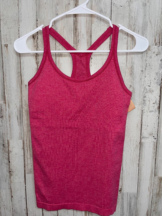 DARK PINK LULULEMON SZ 6 RIBBED FULL LENGTH TANK, LADIES M