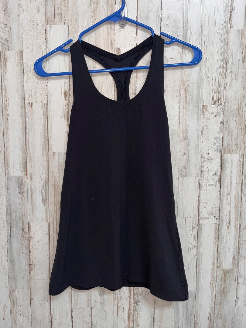 BLACK LULULEMON SZ 6 SOFT TANK, LADIES M