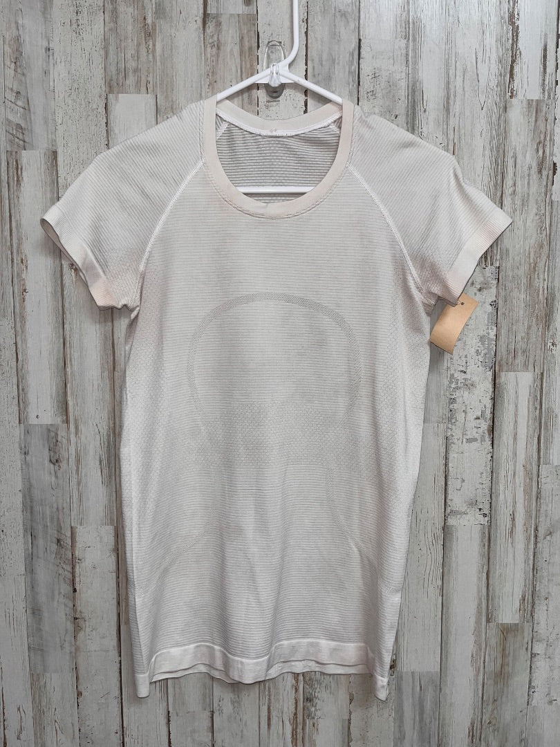 OFF WHITE LULULEMON SZ 6 SWIFTLY TECH TEE, LADIES M