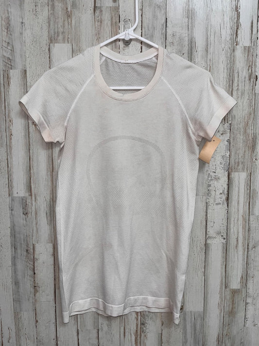 OFF WHITE LULULEMON SZ 6 SWIFTLY TECH TEE, LADIES M
