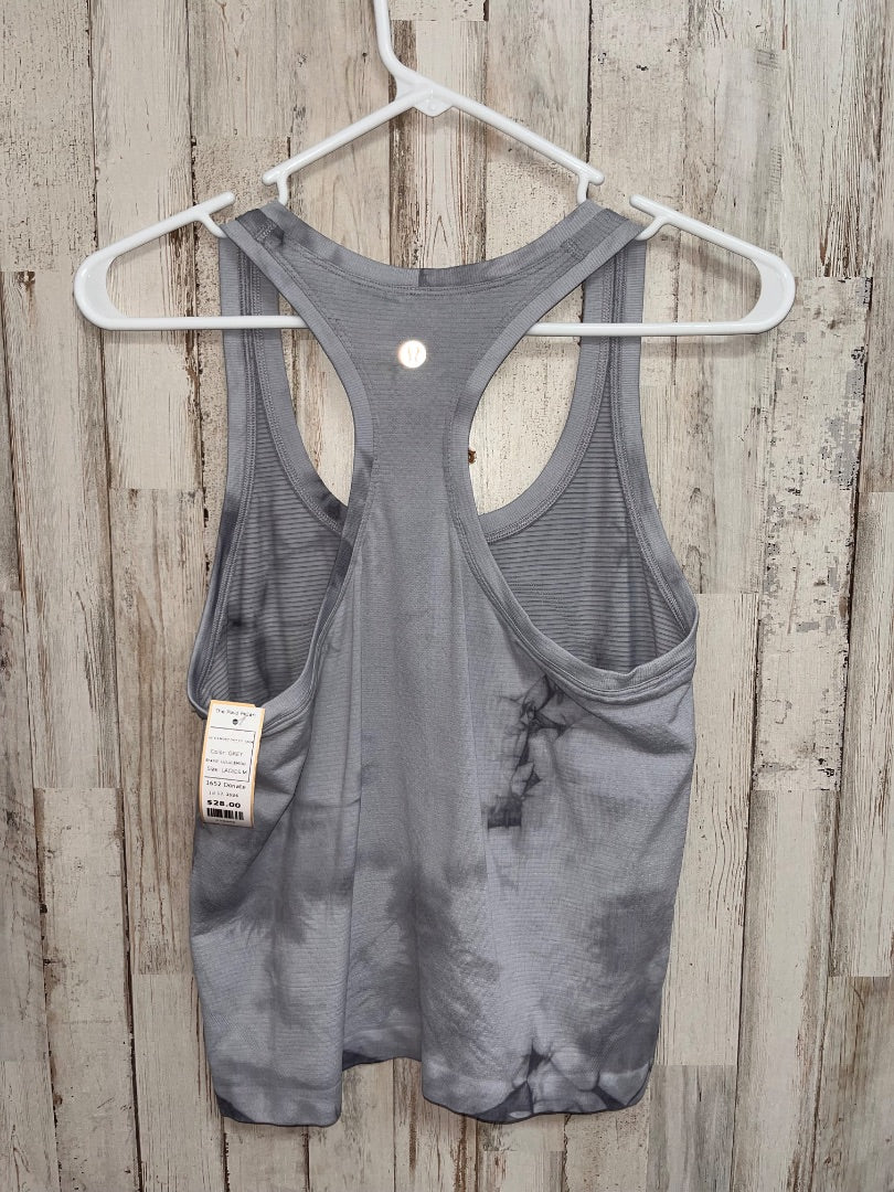 GREY LULULEMON SZ 6 SMOKY DRY FIT TANK, LADIES M