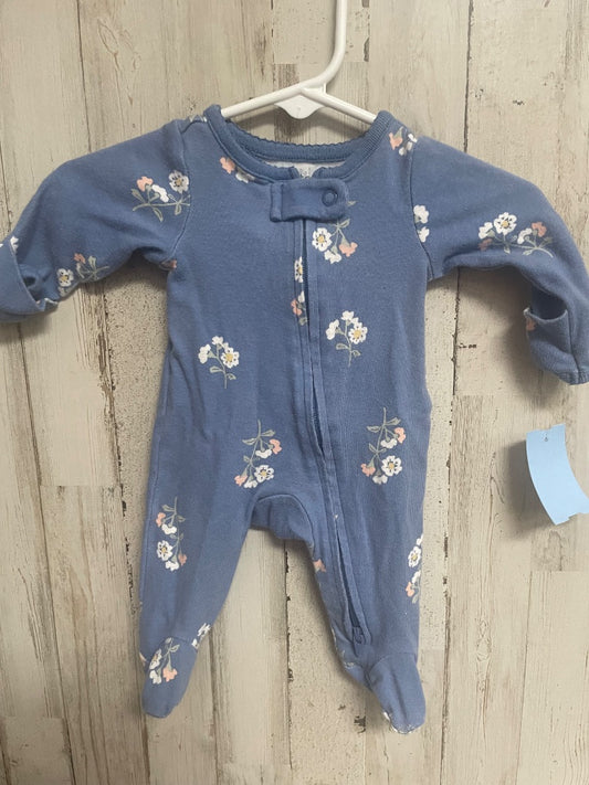 BLUE CARTERS WILDFLOWER SLEEPER, GIRL PREEMIE