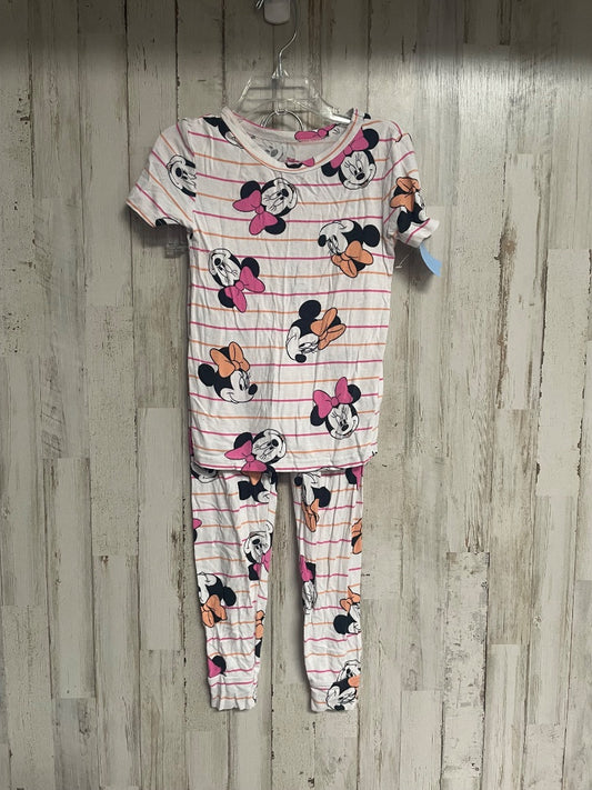 White Disney Minnie mouse 2pc pj set, Girl 5T