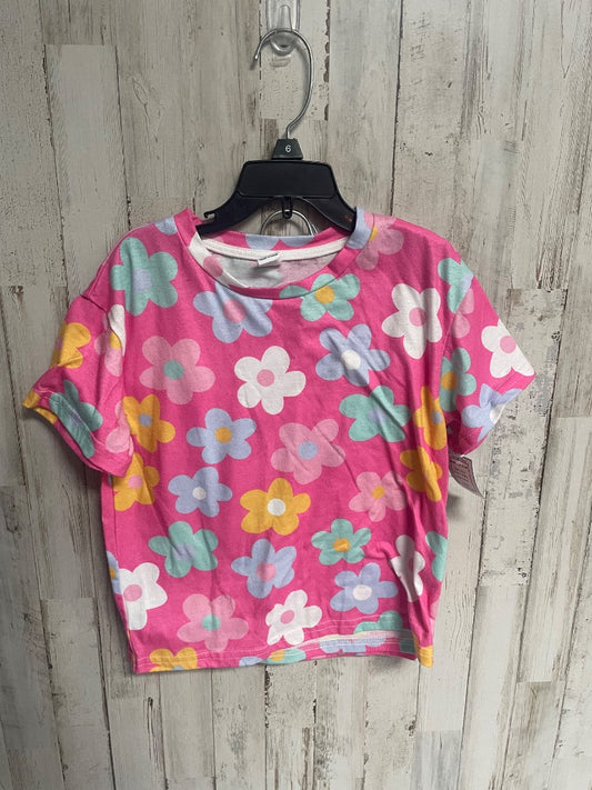 Pink Shein Flower 2pc pj set, Girl 6
