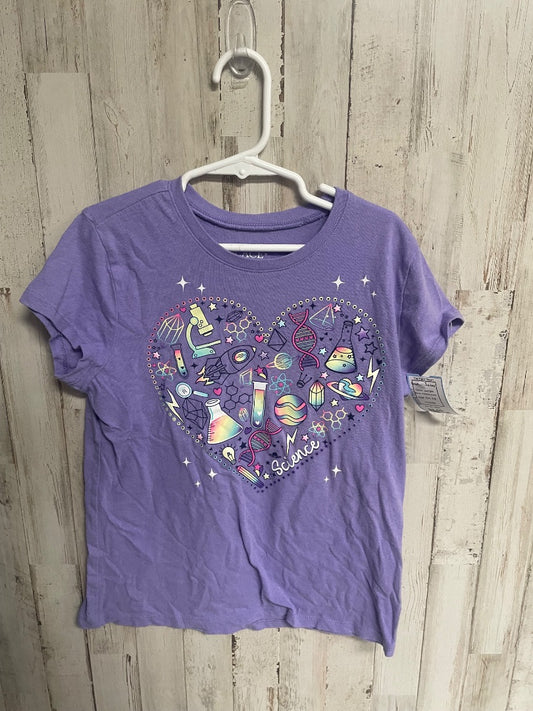 purple childrens place heart science top, Girl 7/8