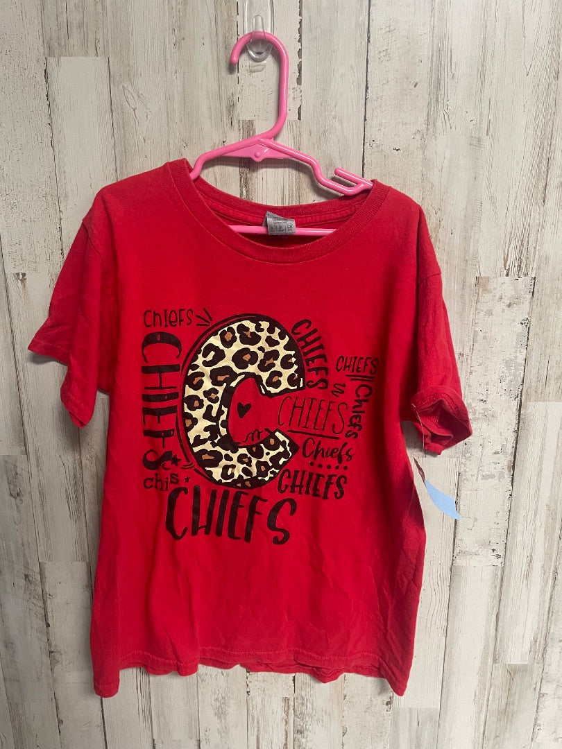 red gildan cheetah cheifts tee, GIRL 6