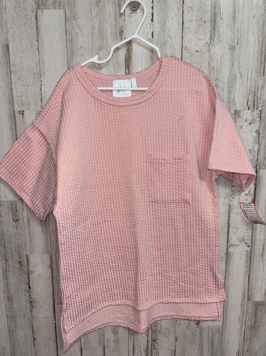 Pink Mint girls Textured pocket tee, Girl 10/12