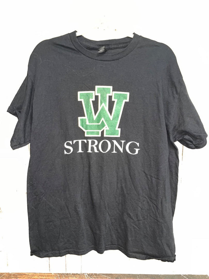 BLACK GILDAN WJ STRONG TEE, LADIES L
