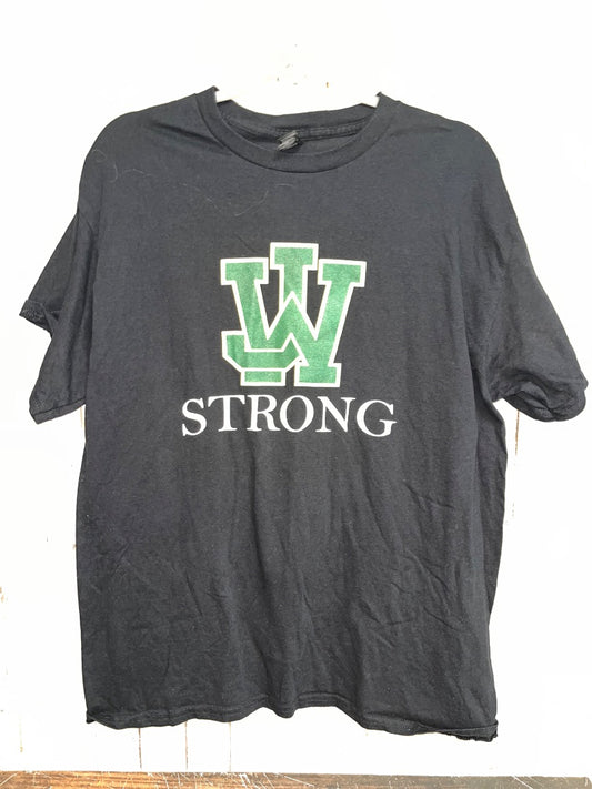 BLACK GILDAN WJ STRONG TEE, LADIES L