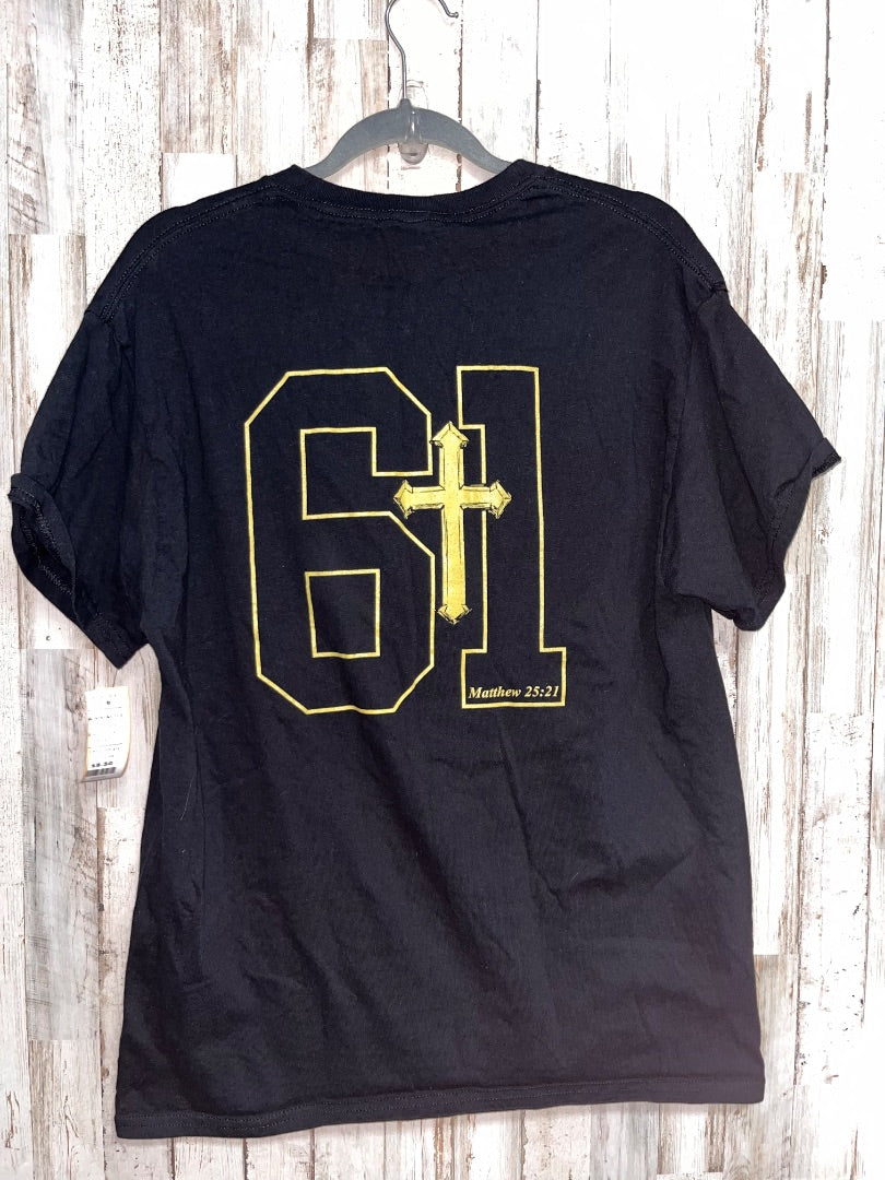 BLACK GILDAN WJ STRONG TEE, LADIES L