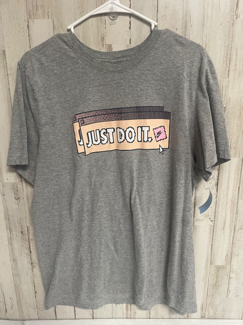 Grey Nike I just do it tee, Ladies M