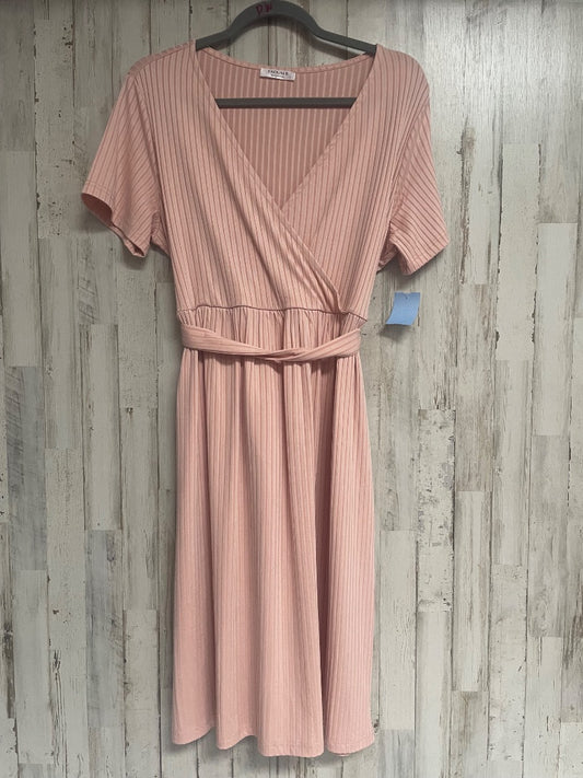 Pink Ekouaer Textured dress, Ladies L