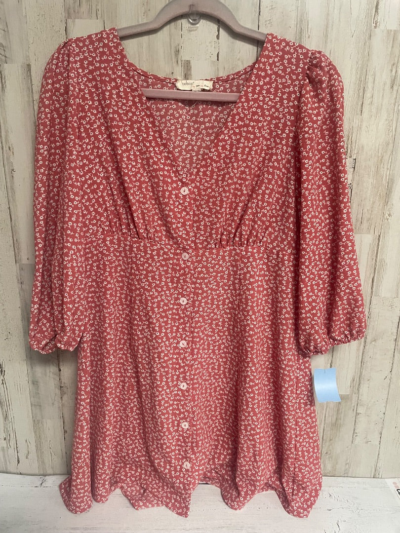 Pink Beboo Floral dress, Ladies XL