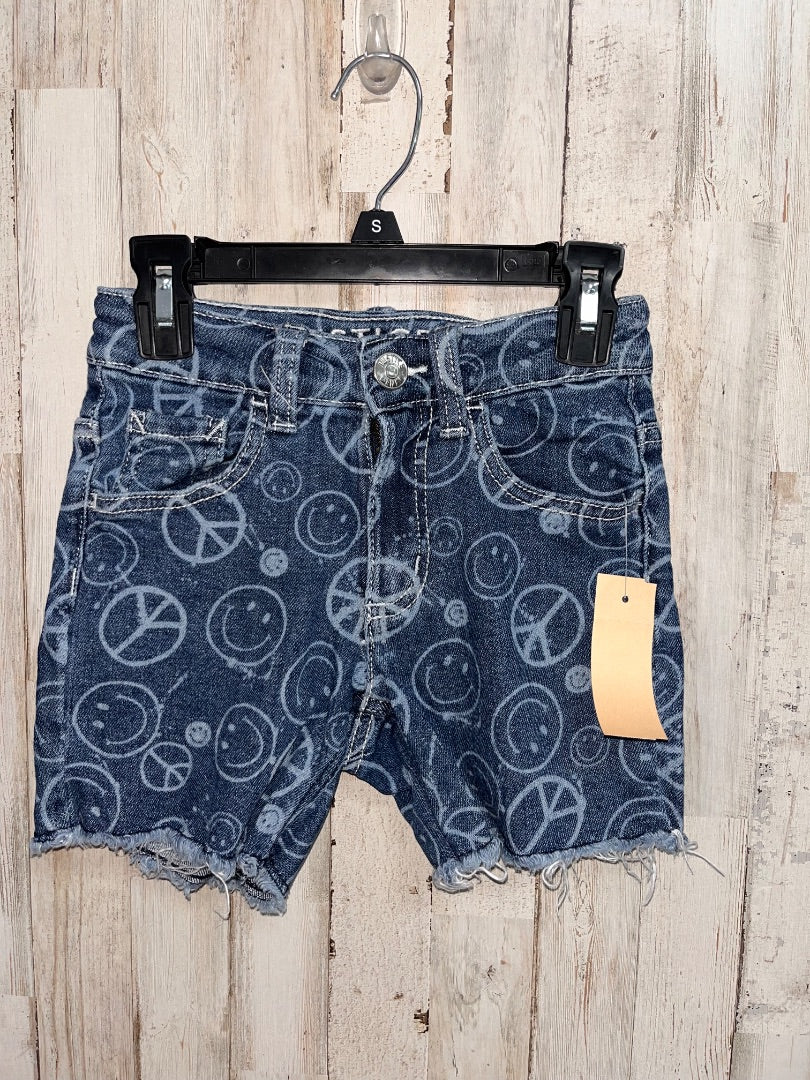 DENIM JUSTICE SMILEY CUT OFF SHORTS, GIRL 8