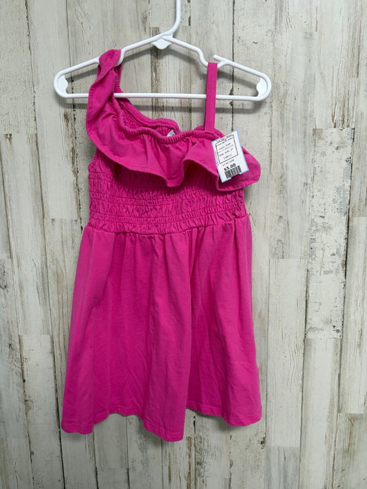 PINK CHILDRENS PLACE COTTON SMOCK DRESS, GIRL 3T