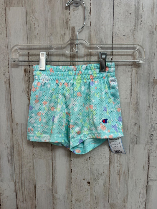 MINT CHAMPION HEART MESH SHORTS, GIRL 3T