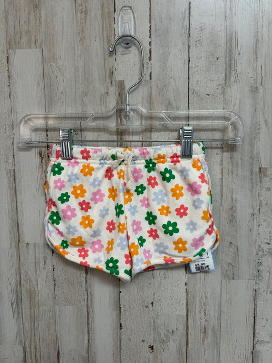 MULTI OLD NAVY FLOWER COTTON SHORTS, GIRL 3T