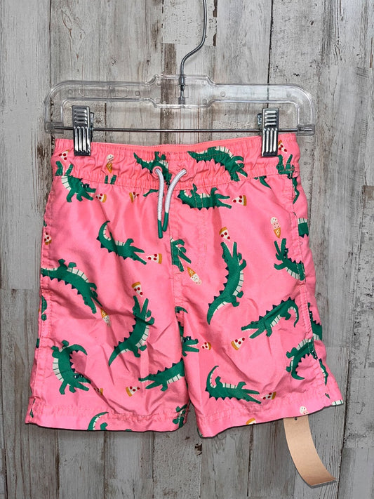CORAL CAT & JACK GATOR SWIM TRUNKS, BOY 4/5