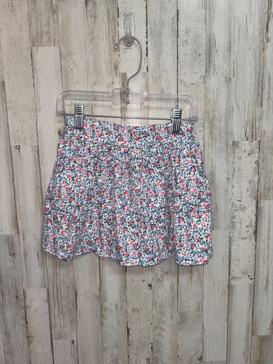 blue Carters floral skort, Girl 5T