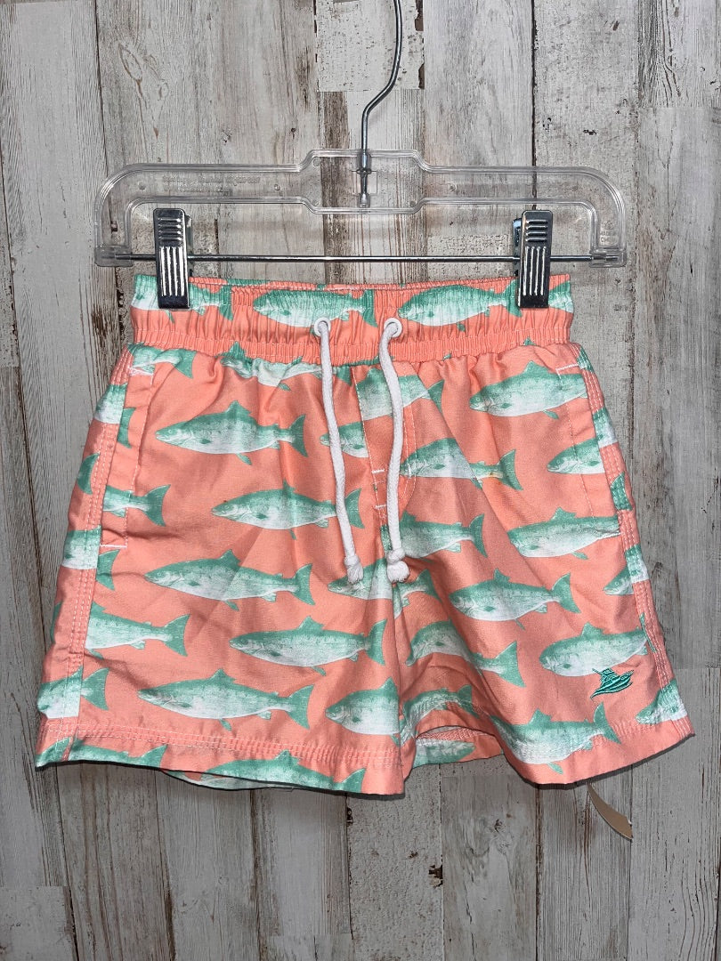 PEACH SOUTHBOUND FISH SWIM SHORTS, BOY 4