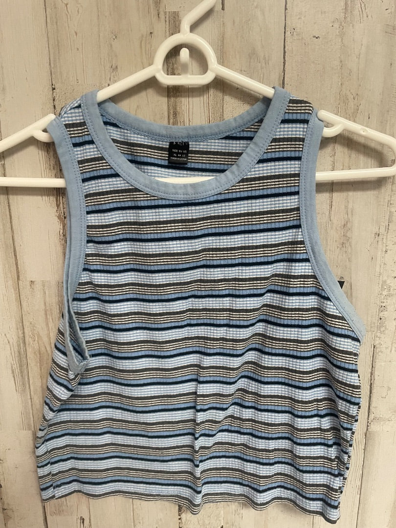 BLUE SHEIN STRIPE TANK, LADIES XL