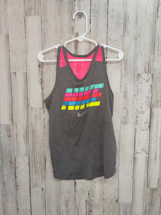Grey Nike logo tank, Girl 6x
