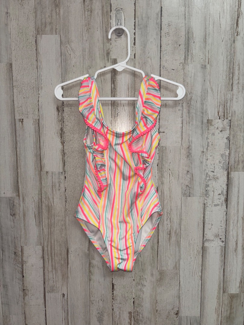 White Cat and jack Striped one piece swimsuit, Girl 4/5