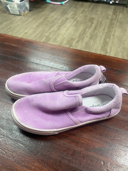 PURPLE CAT & JACK WASH DYE SLIP ON SNEAKERS, SHOES Y5