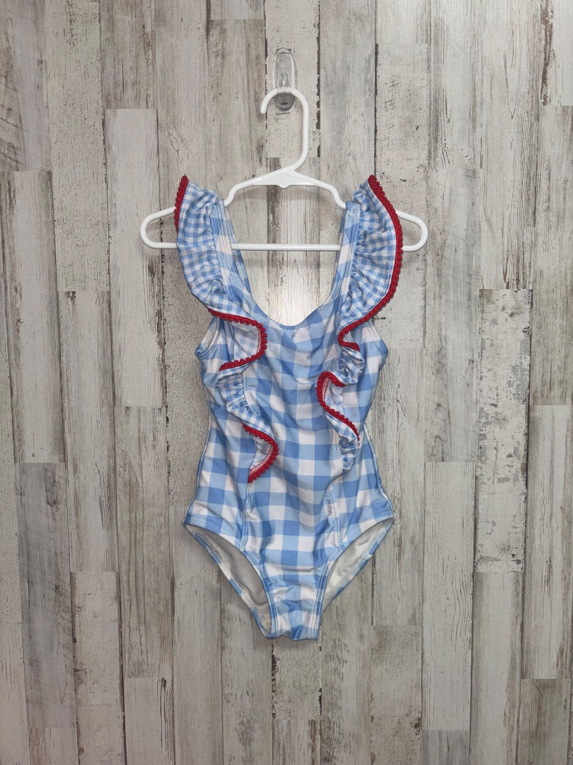 Blue Cat and jack Plaid one piece swimsuit, Girl 4/5