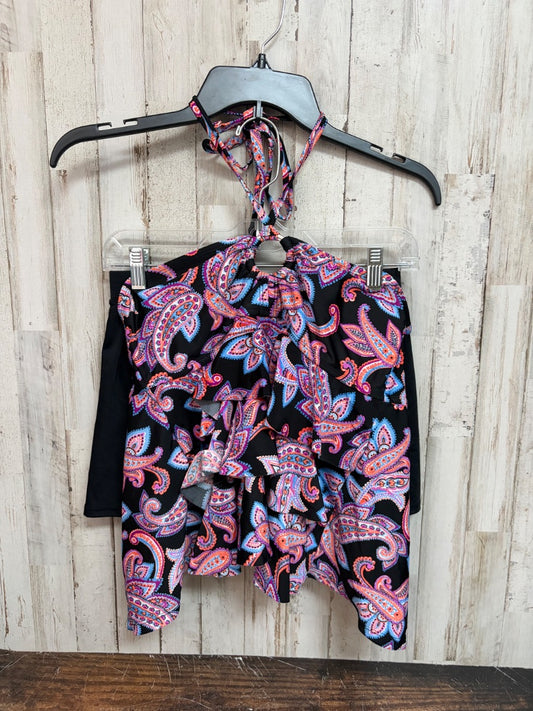BLACK CATALINA PAISLEY 2PC SWIM, LADIES L