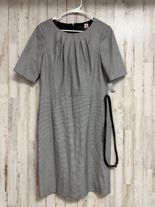 BLACK ANTONIO MELANI SZ12 HOUNDSTOOTH DRESS, LADIES L