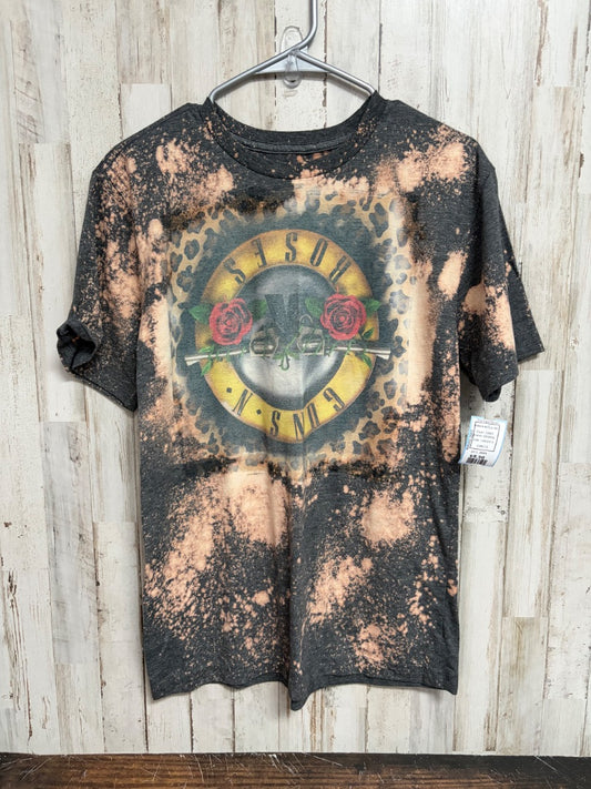 GREY GEORGE GUNS N ROSES TEE, LADIES S