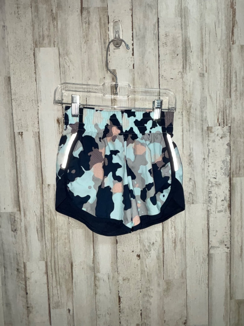 NAVY ATHLETIC WORKS CAMO SHORTS, GIRLS 6/6X