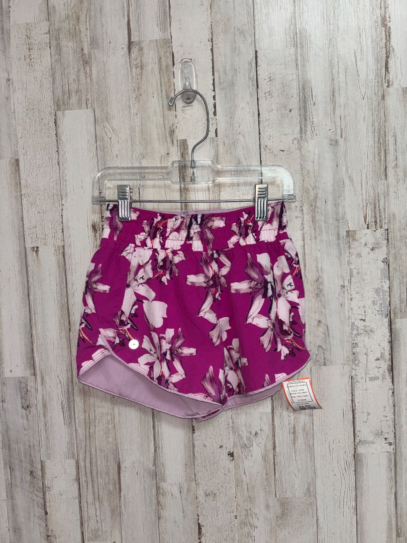 PINK OLD NAVY FLOWER PRINT SHORTS, GIRLS 6/6X