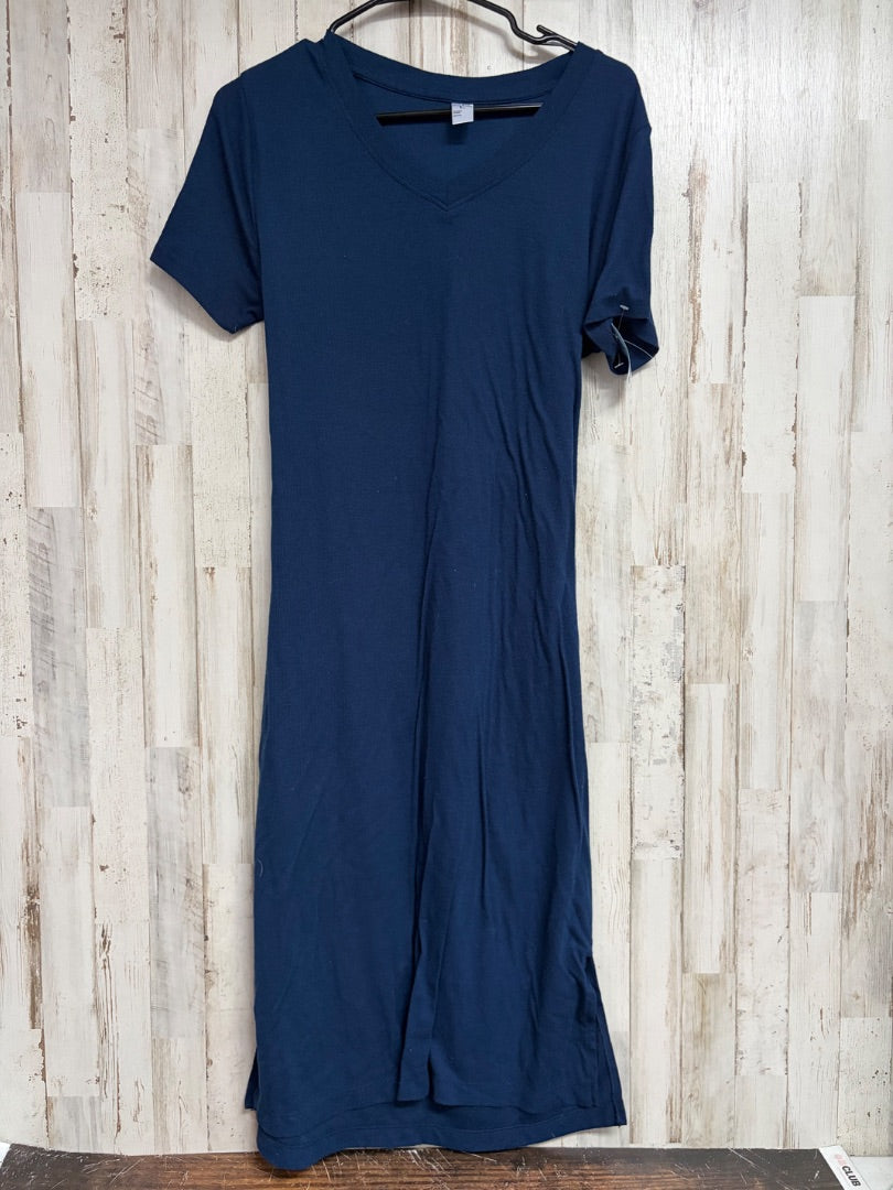 NAVY JUST BE RIBBED DRESS, LADIES L
