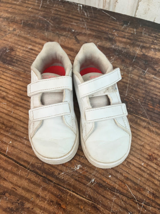 WHITE ADIDAS VELCRO SNEAKERS, SHOES 7