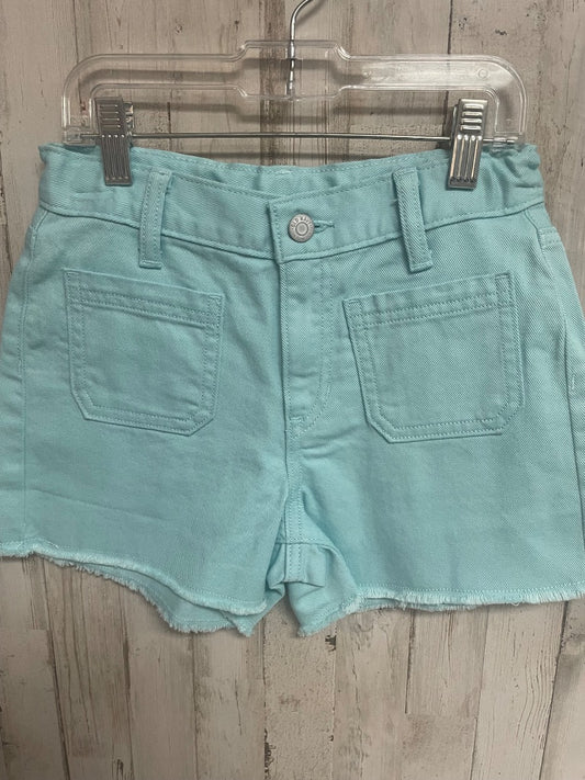 TEAL OLD NAVY HI RISE SHORTS, GIRLS 10