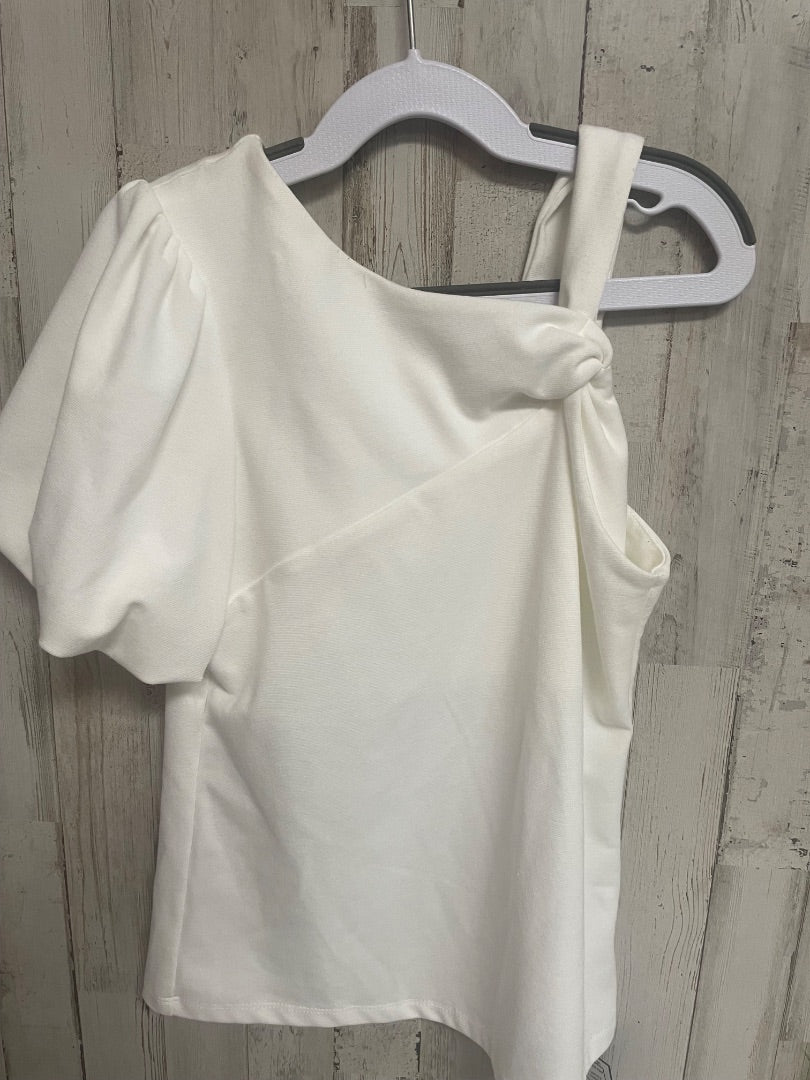 WHITE HABITUAL ONE SHOULDER TOP, GIRLS 10