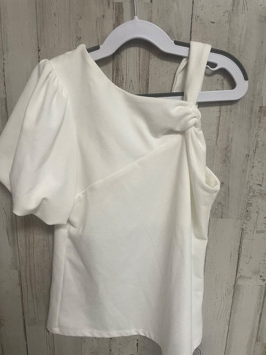 WHITE HABITUAL ONE SHOULDER TOP, GIRLS 10