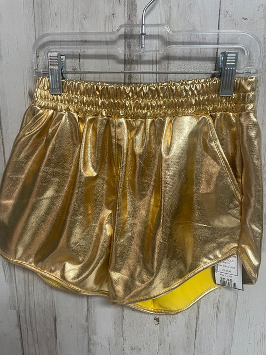 GOLD  SHIMMER SHORTS, GIRLS 10/11