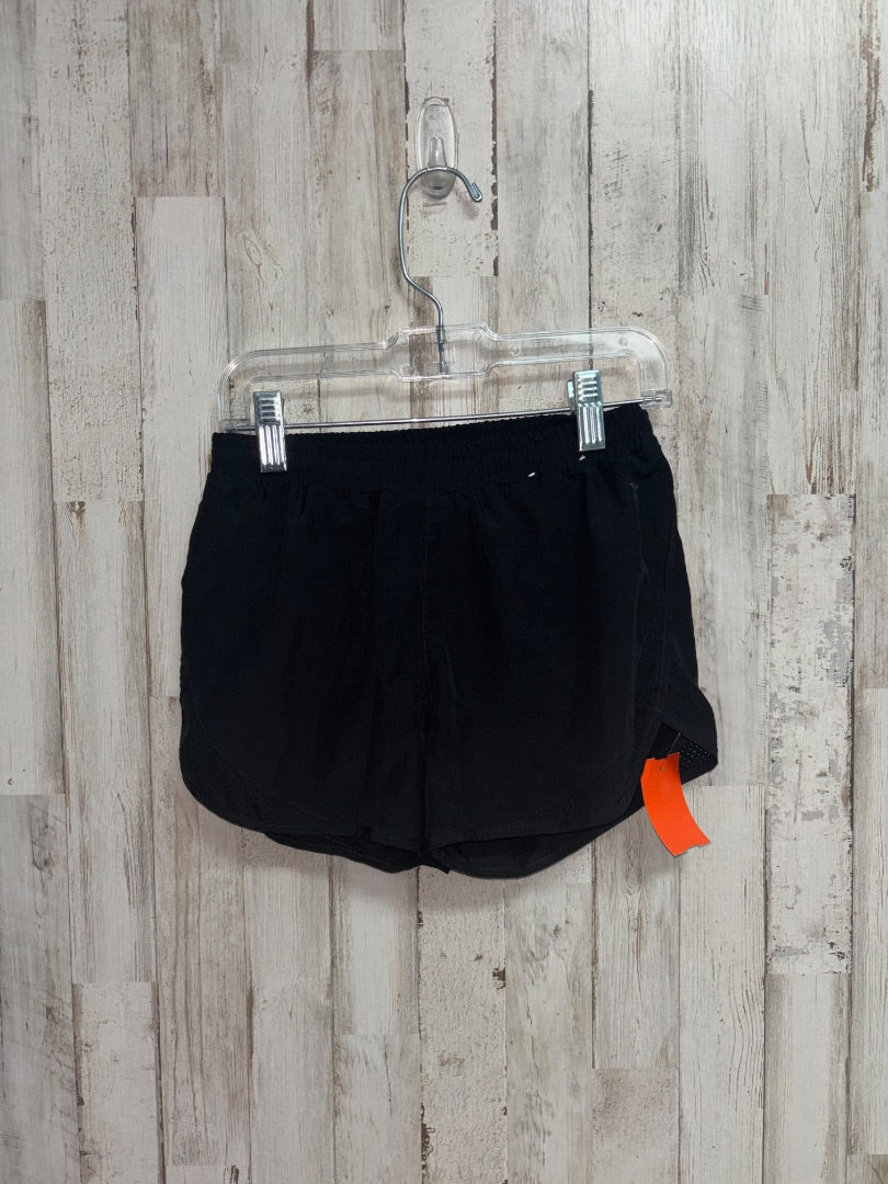 BLACK XERSION ATHLETIC SHORTS, GIRLS 6