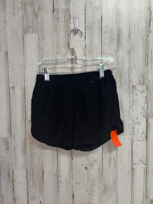 BLACK XERSION ATHLETIC SHORTS, GIRLS 6