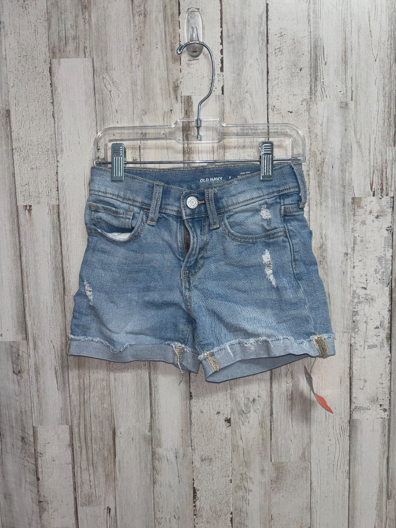 DENIM OLD NAVY HI RISE SHORTS, GIRLS 7