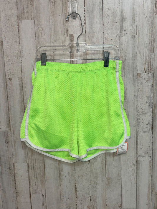 NEON YELLOW JUSTICE MESH SHORTS, GIRLS 12