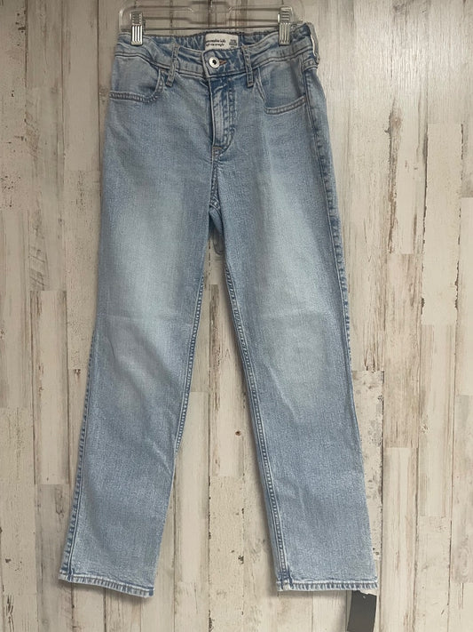 DENIM ABERCROMBIE STRAIGHT JEANS, GIRLS 11/12