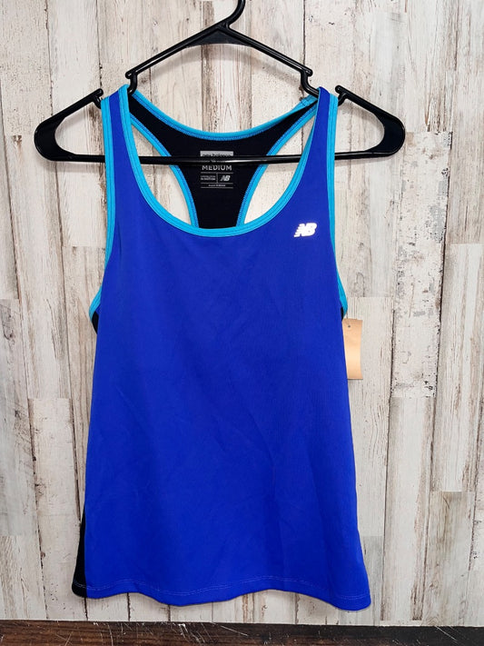 BLUE NEW BALANCE DRY FIT TANK, LADIES M