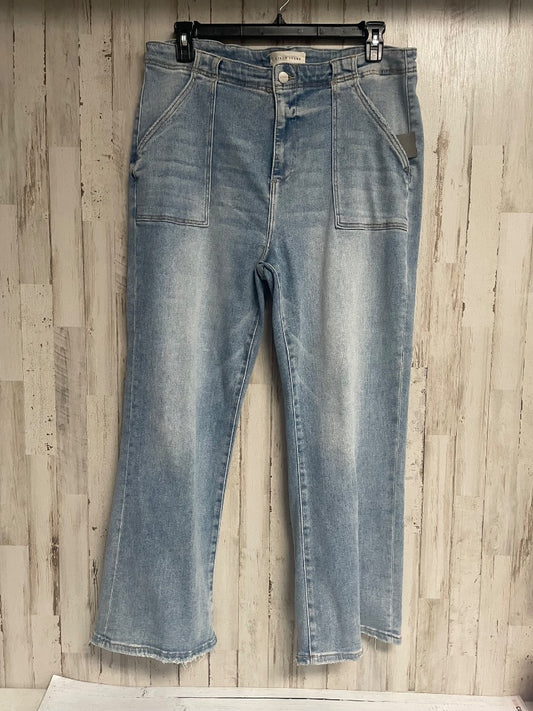 DENIM RISEN WIDE LEG LIGHT JEANS, LADIES XL