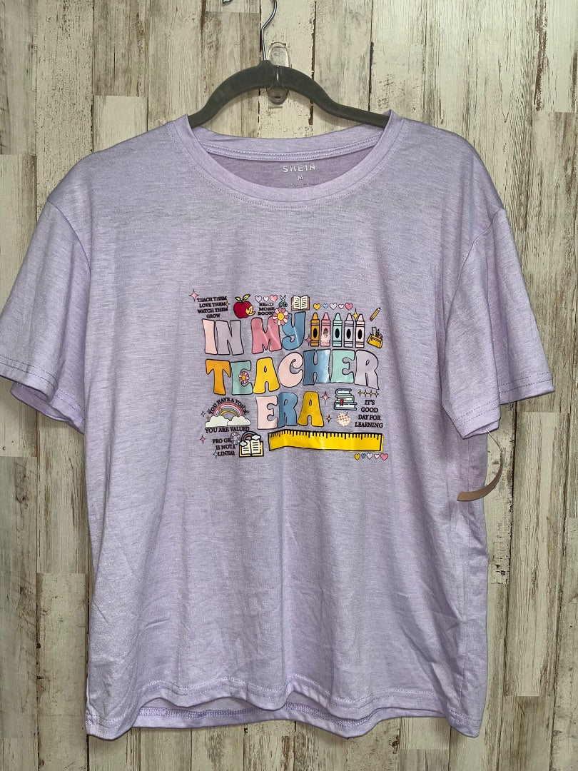 LILAC SHEIN TEACHER ERA TEE, LADIES M