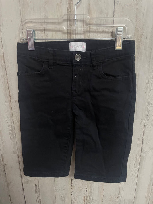 BLACK CHILDRENS PLACE BERMUDA SHORTS, GIRLS 6X/7