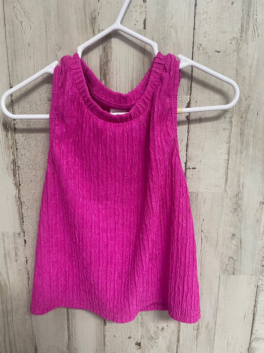 PINK TEXTURED TANK , GIRLS 7